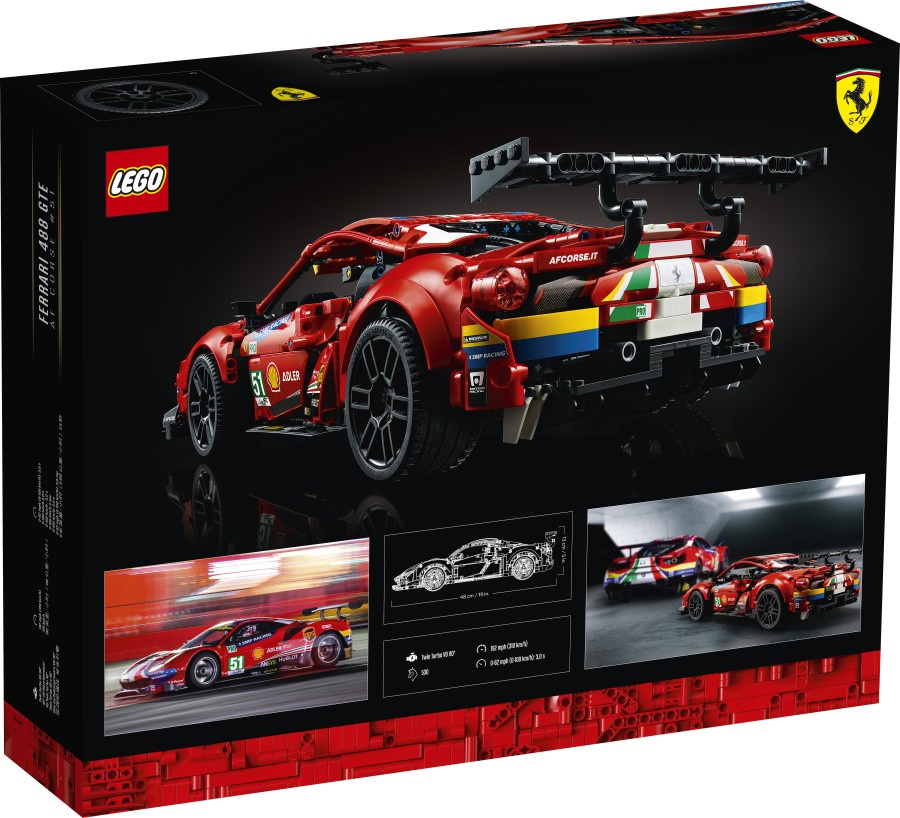 LEGO TECHNIC  Ferrari 488 GTE AF Corse No.51 42125