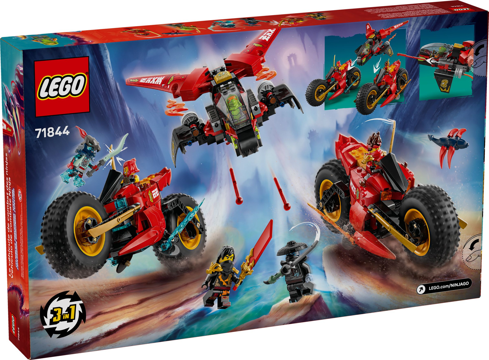 Lego Ninjago 71844 Pojazd bojowy ninja