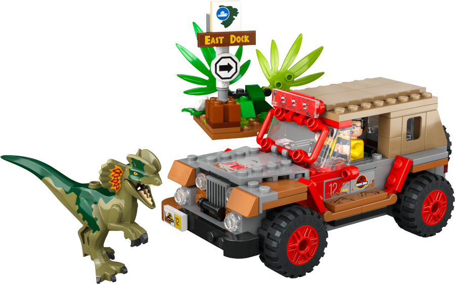 LEGO JURASSIC WORLD Zasadzka na dilofozaura 76958