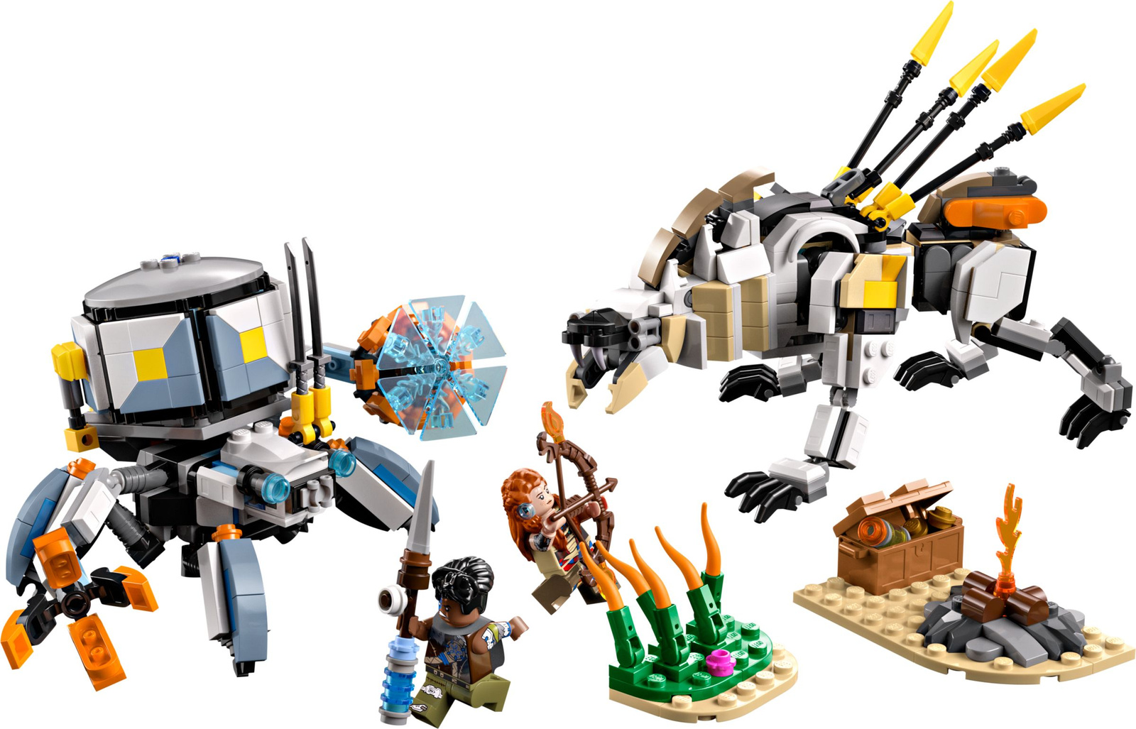 Lego Horizon Adventures  77037 Aloy i Varl kontra krabołaz i piłoząb