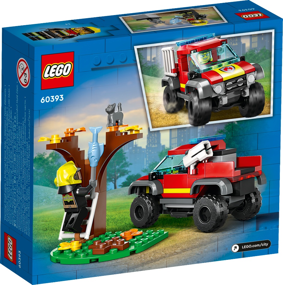 LEGO CITY Wóz strażacki 4x4 – misja ratunkowa 60393