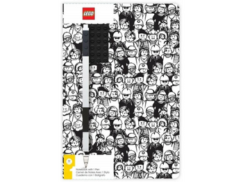 Notatnik Lego 52379 Minifigures z płytką i długopisem