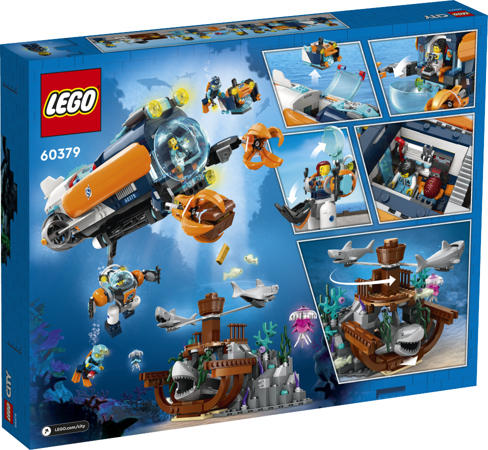 LEGO CITY Łódź podwodna badacza dna morskiego 60379