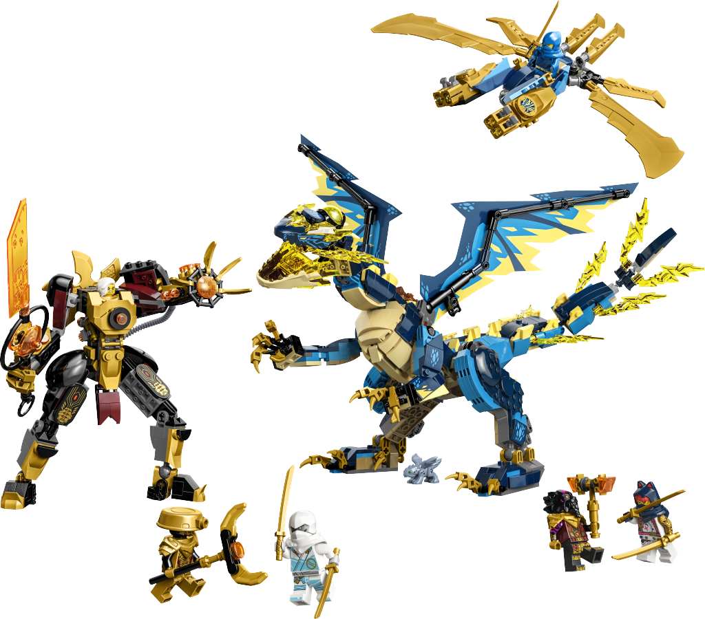 LEGO NINJAGO Smok żywiołu kontra mech cesarzowej 71796