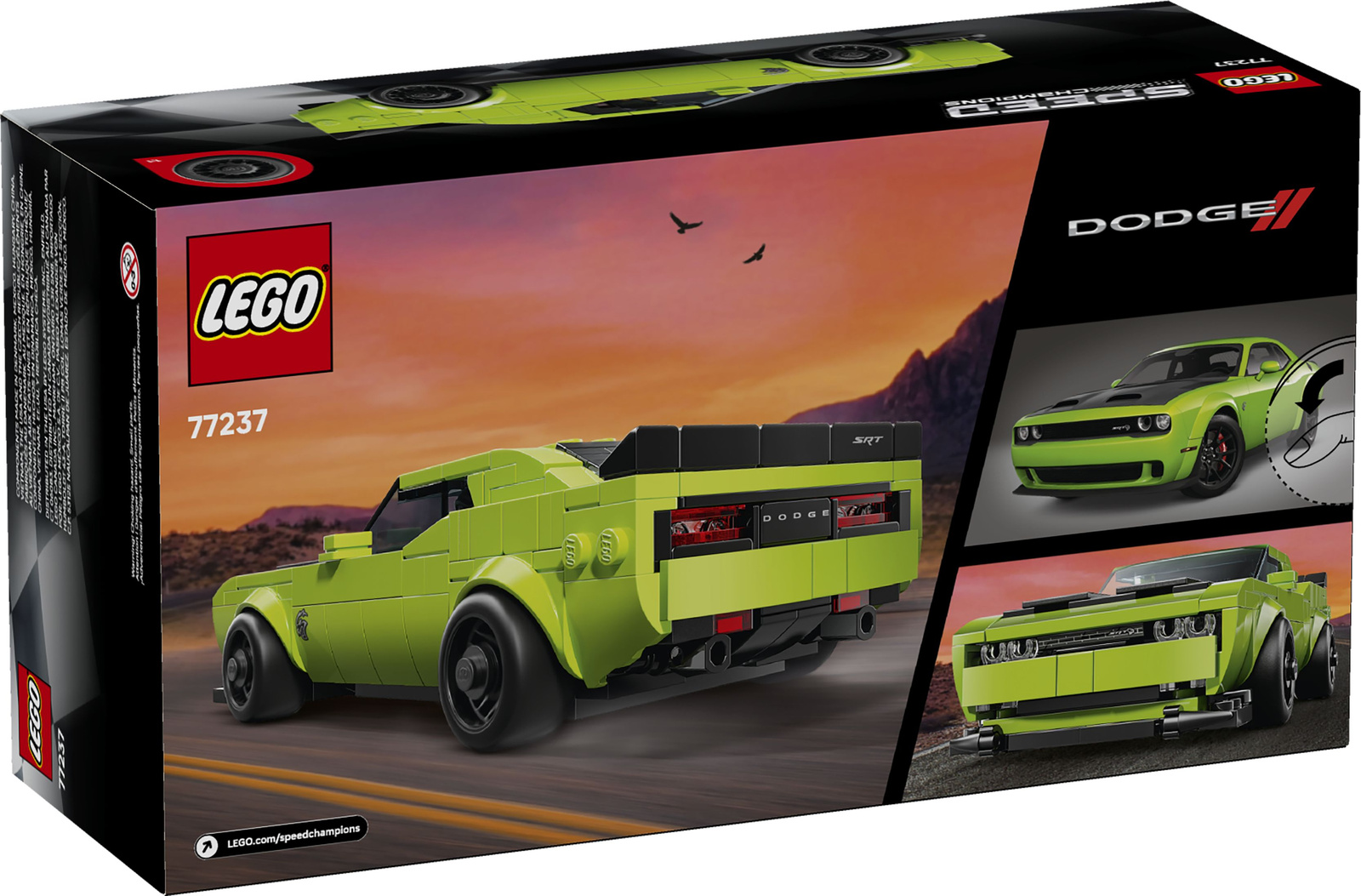 Lego Speed Champions 77237 Samochód sportowy Dodge Challenger SRT Hellcat