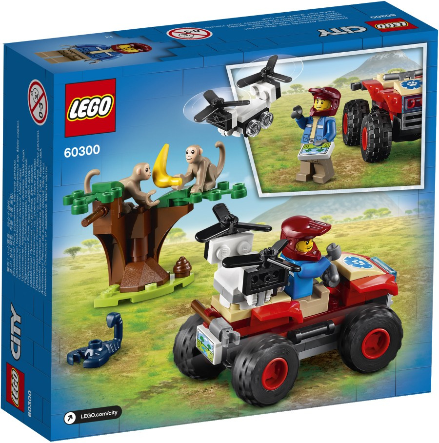 LEGO CITY   Quad ratowników dzikich zwierząt 60300