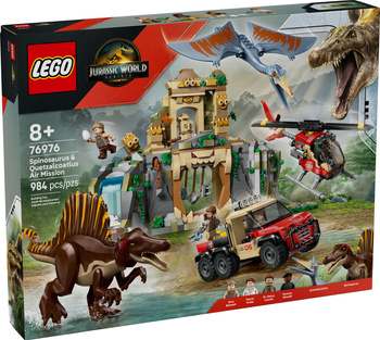 Lego Jurassic World 76976 Powietrzna misja z kecalkoatlem i spinozaurem