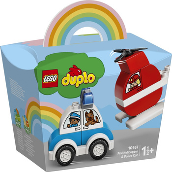 LEGO DUPLO Helikopter strażacki i radiowóz 10957