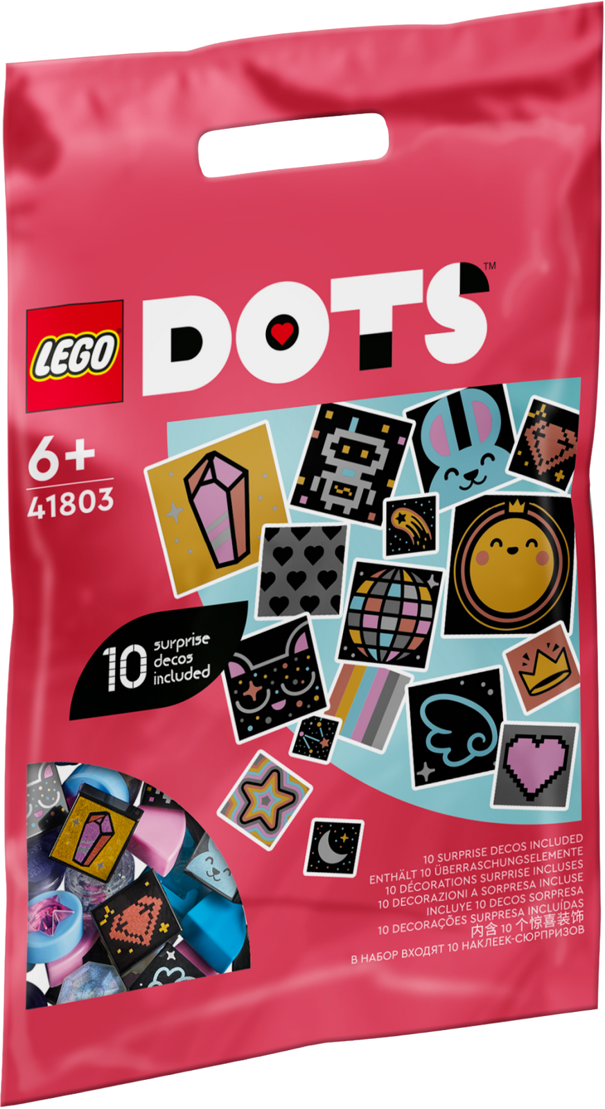 LEGO DOTS Dodatki DOTS — seria 8, błyskotki 41803