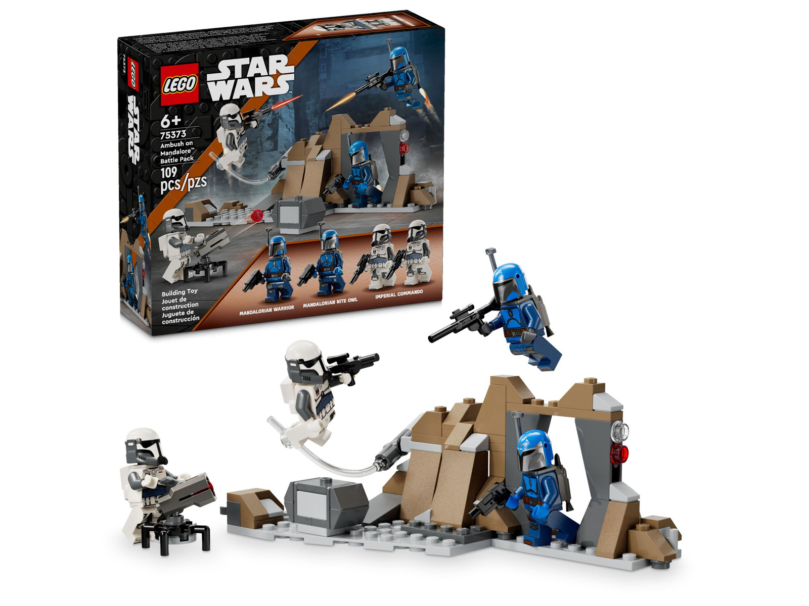 Lego Star Wars 75373 Zasadzka na Mandalorze - zestaw bitewny