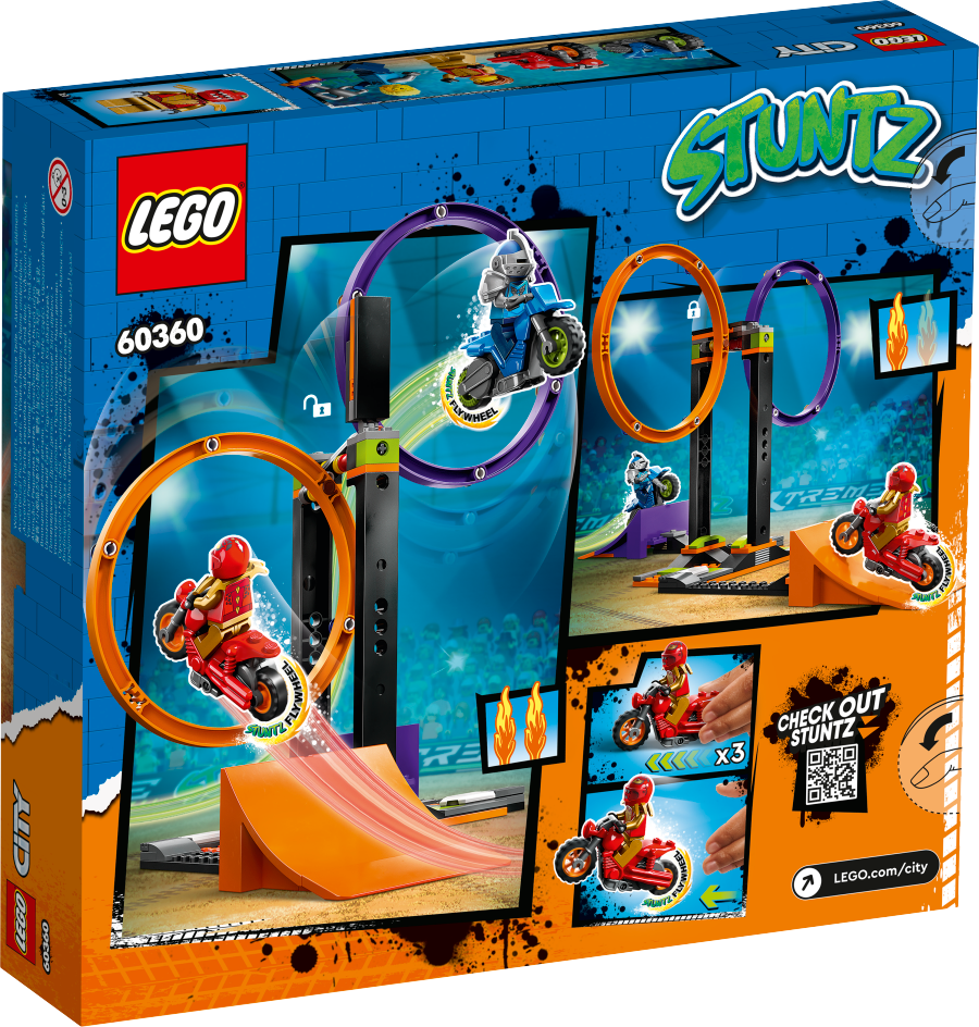 LEGO CITY Wyzwanie kaskaderskie – obracające się okręgi 60360