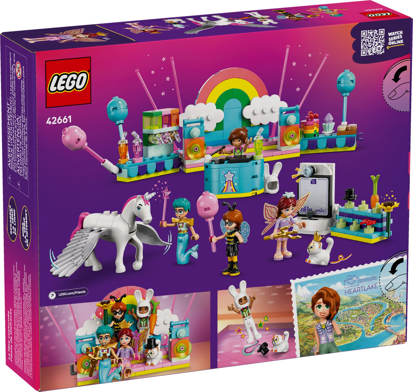 Lego Friends 42661 Bal przebierańców z jednorożcem i wróżką