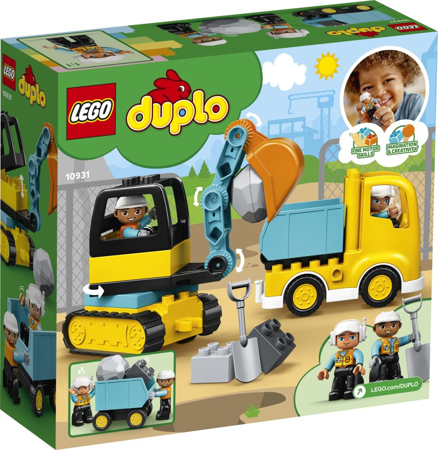 LEGO DUPLO Ciężarówka i koparka gąsienicowa 10931