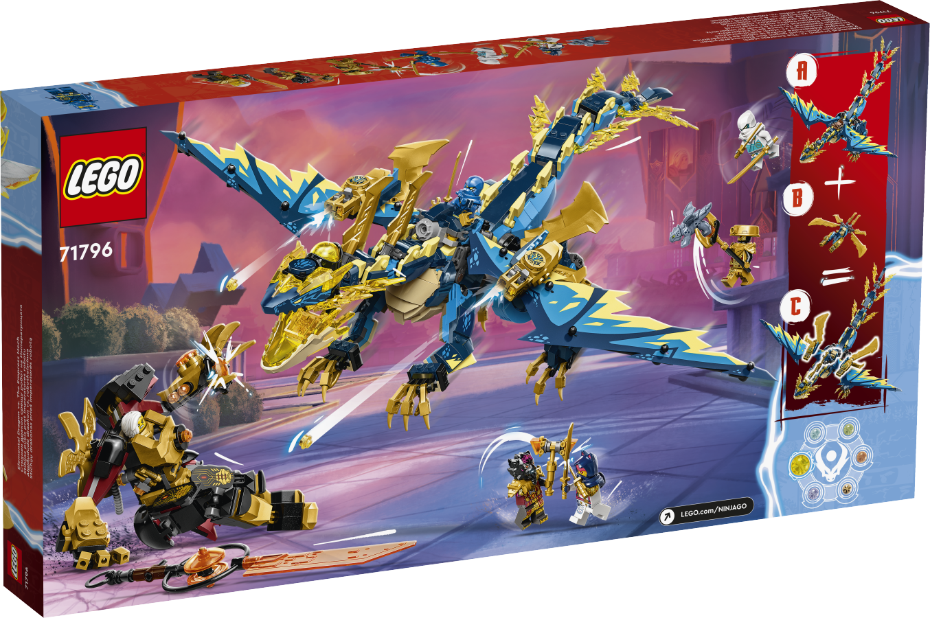 LEGO NINJAGO Smok żywiołu kontra mech cesarzowej 71796