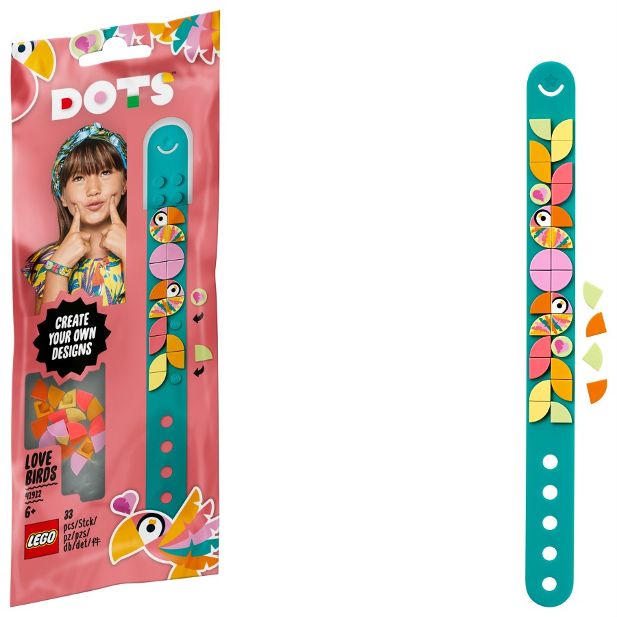 LEGO DOTS  Bransoletka z papużkami nierozłączkami 41912
