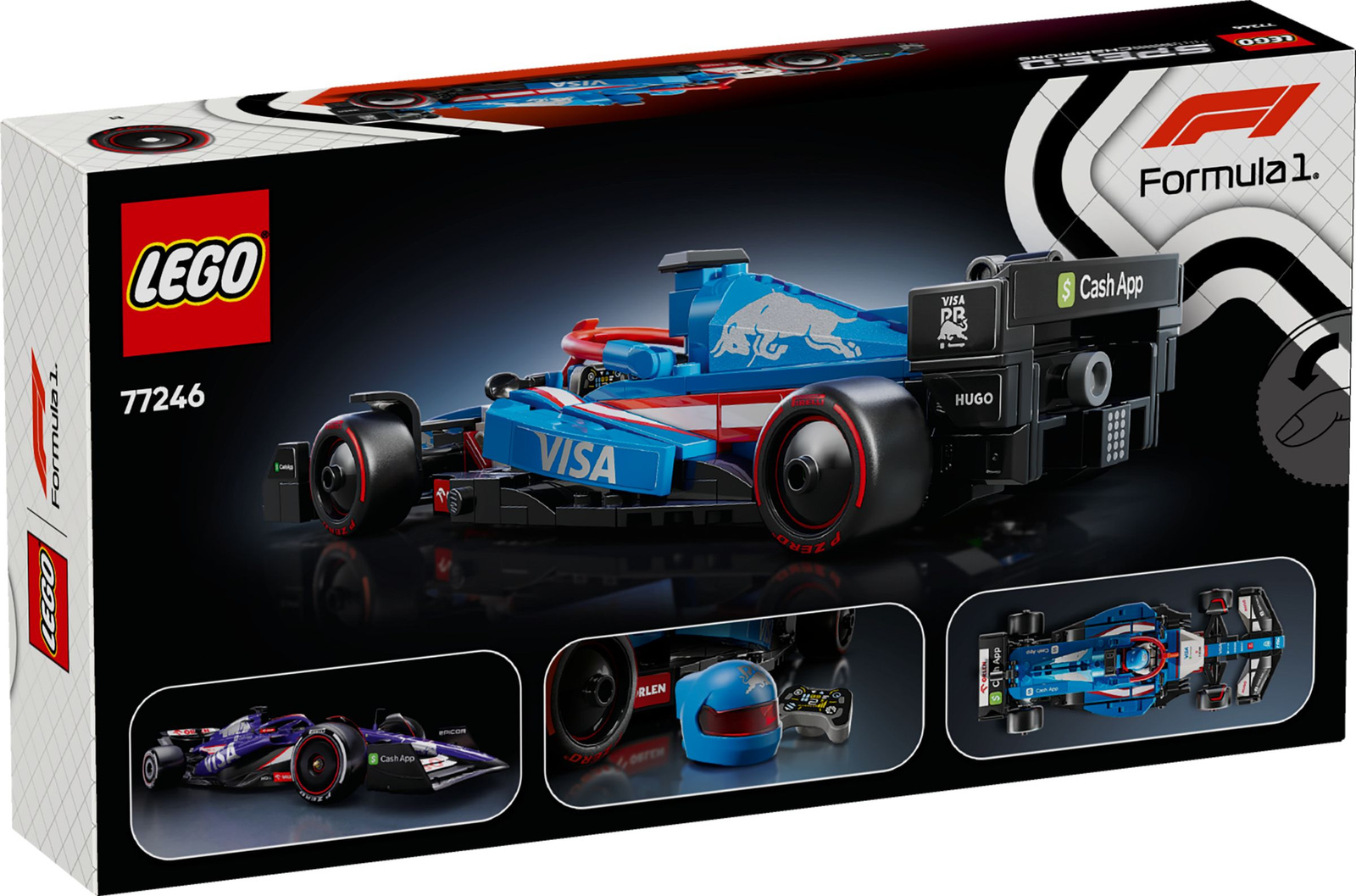Lego Speed Champions 77246 Bolid F1 Visa Cash App RB VCARB 01