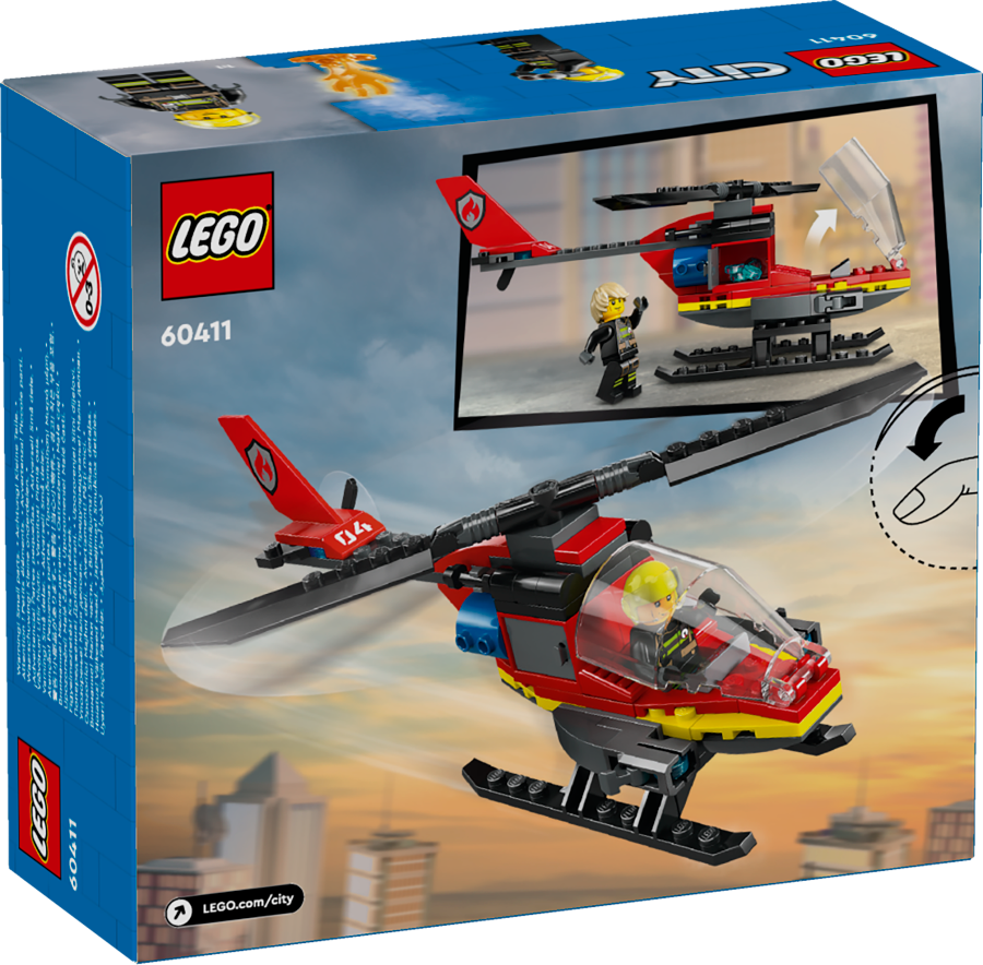 LEGO CITY Strażacki helikopter ratunkowy 60411