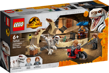 LEGO JURASSIC WORLD Atrociraptor: pościg na motocyklu 76945