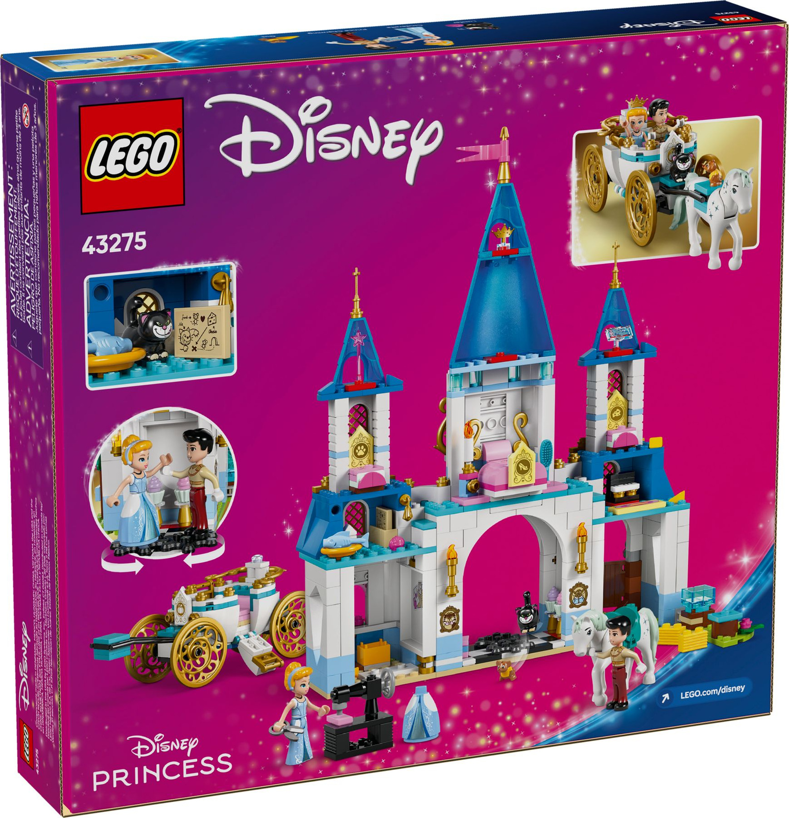 Lego Disney 43275 Zamek Kopciuszka i kareta