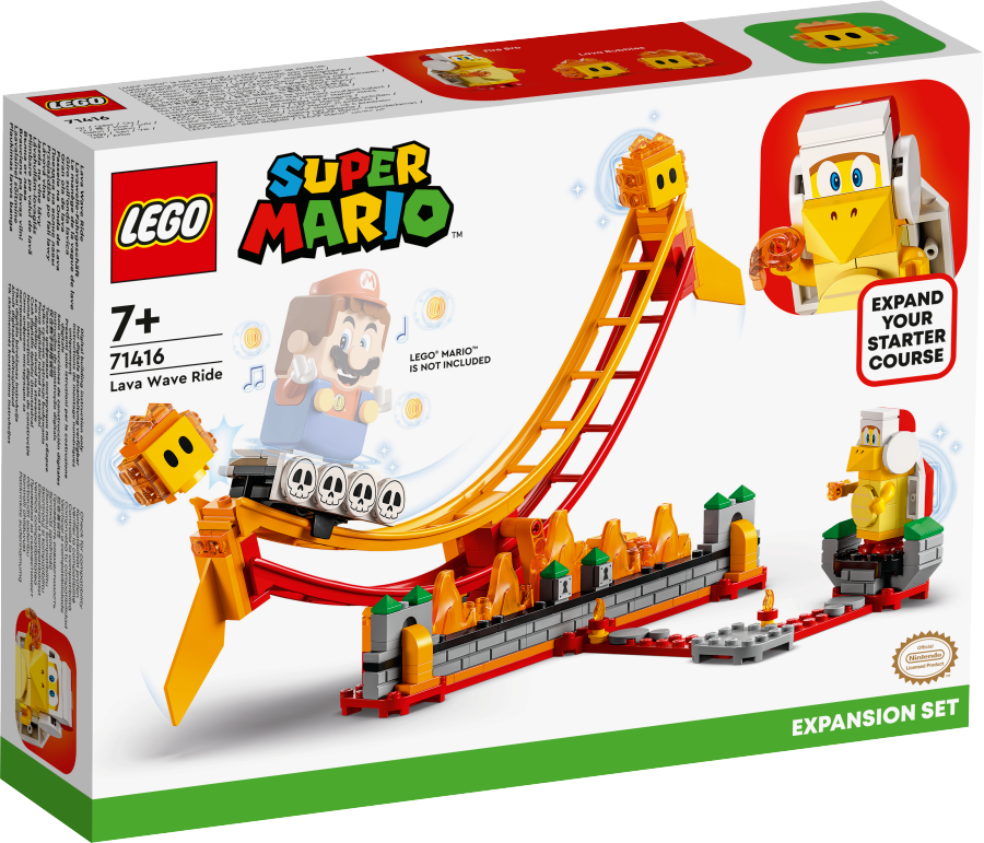 LEGO SUPER MARIO Przejażdżka po fali lawy – zestaw rozszerzający 71416