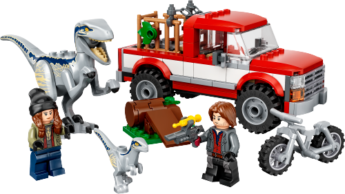 LEGO JURASSIC WORLD Schwytanie welociraptorów Blue i Bety 76946