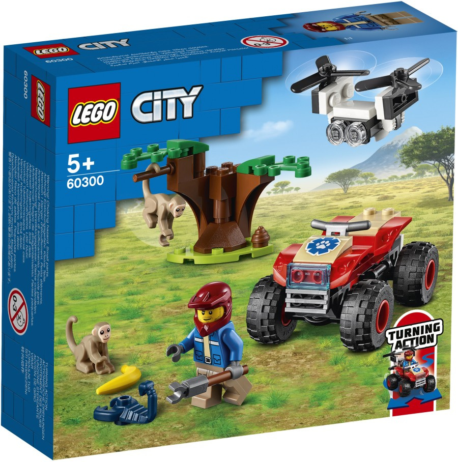 LEGO CITY   Quad ratowników dzikich zwierząt 60300