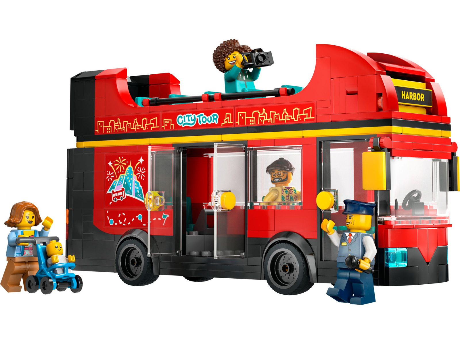 Lego City 60407 Czerwony, piętrowy autokar