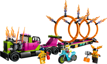 LEGO CITY Wyzwanie kaskaderskie — ciężarówka i ogniste obręcze 60357