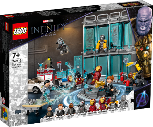 LEGO SUPER HEROES Zbrojownia Iron Mana 76216