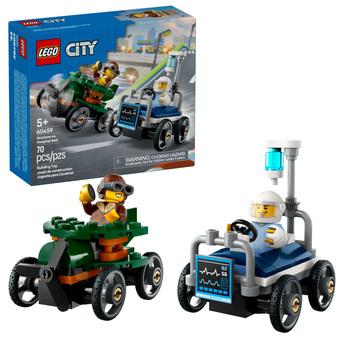 Lego City 60459 Samolot kontra łóżko szpitalne: Zestaw wyścigówek