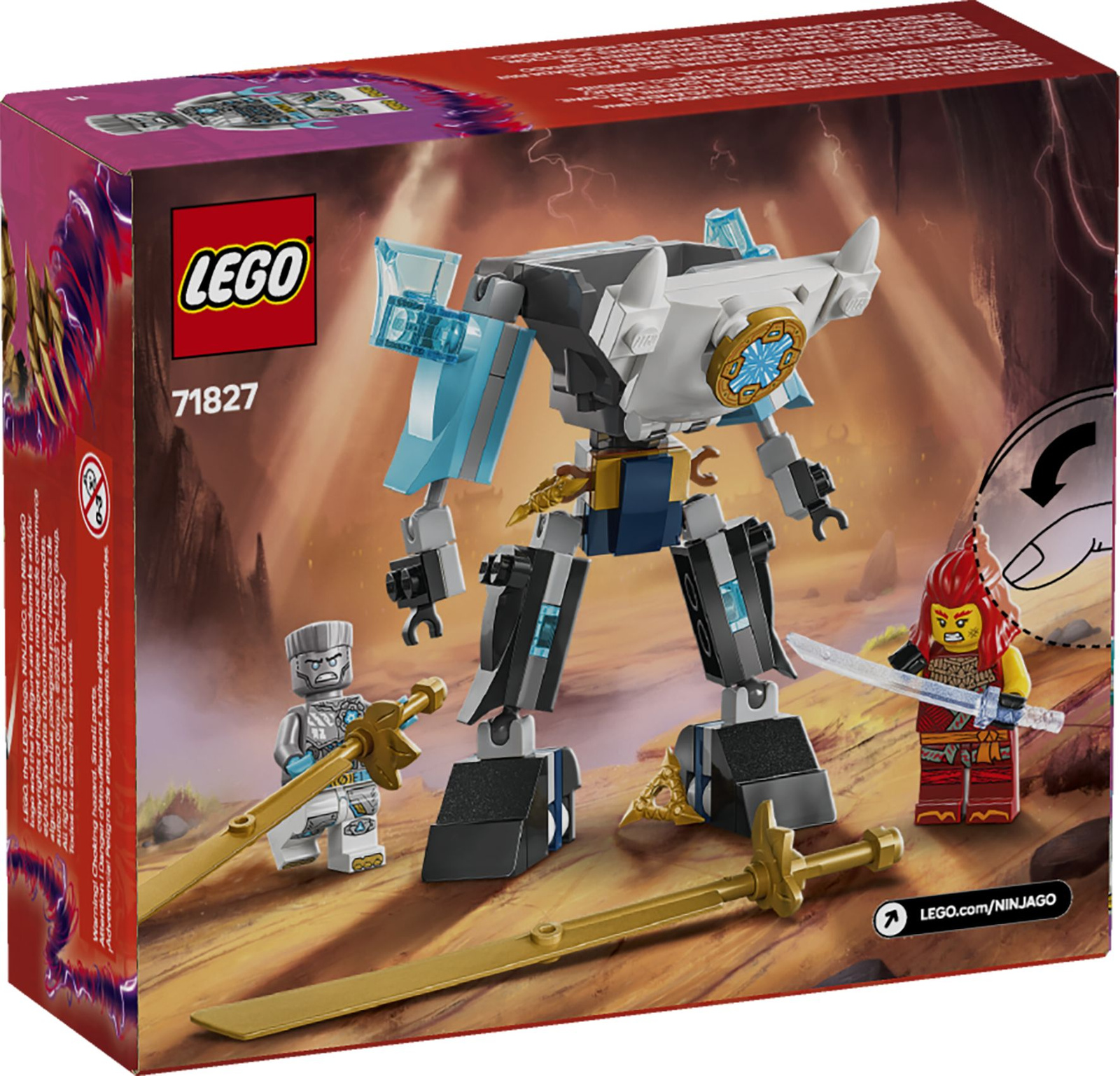 Lego Ninjago 71827 Mech w zbroi bojowej Zane'a
