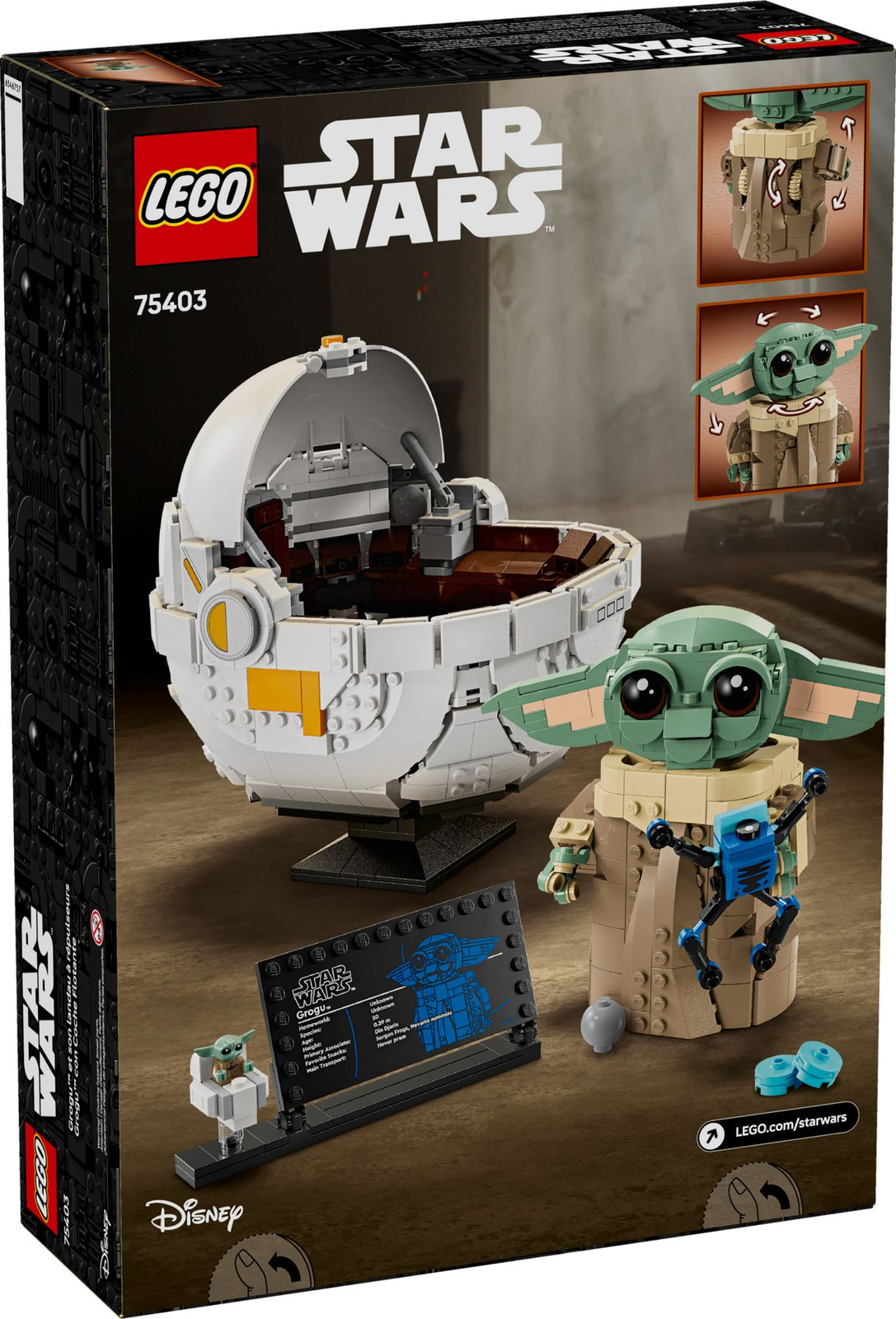 Lego Star  Wars 75403 Grogu w wózku