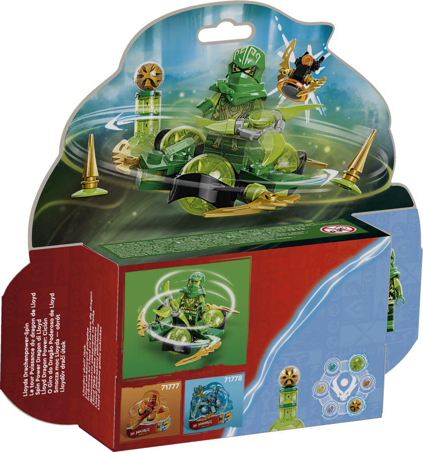 lego ninjago Smocza moc Lloyda — obrót spinjitzu 71779