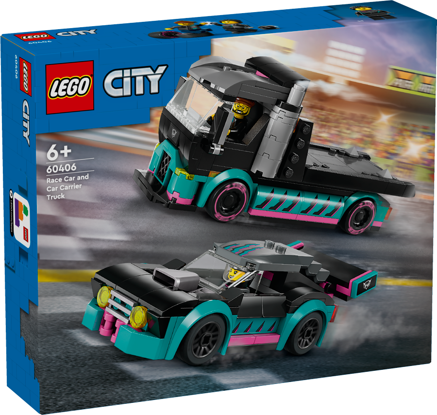 LEGO CITY Samochód wyścigowy i laweta 60406