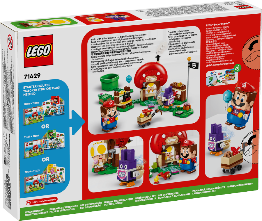 LEGO SUPER MARIO Nabbit w sklepie Toada — zestaw rozszerzający 71429