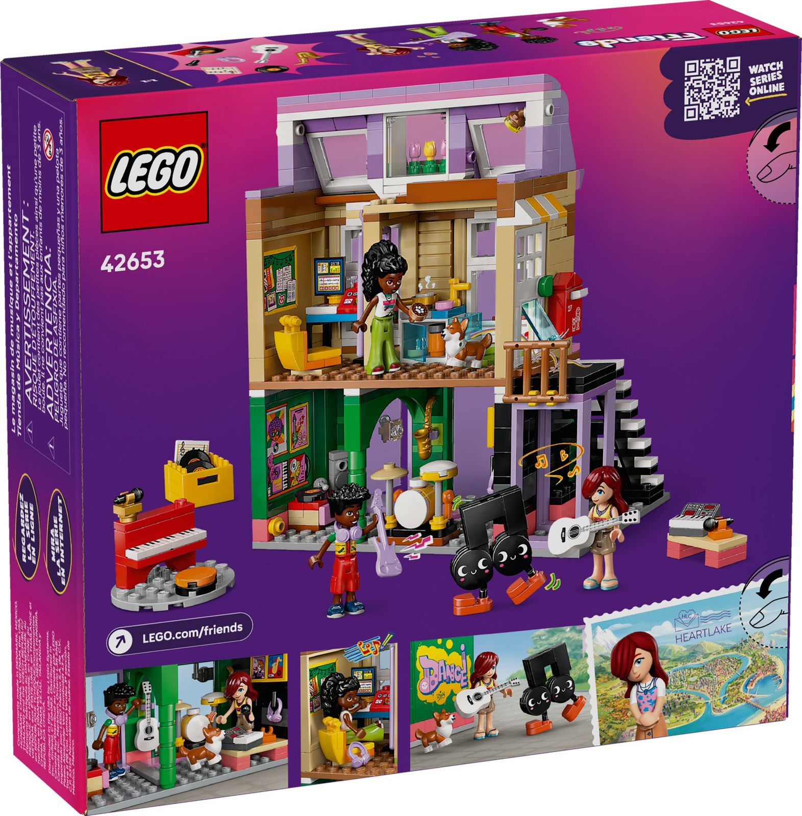 Lego Friends 42653 Sklep muzyczny i mieszkanie