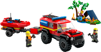 LEGO CITY Terenowy wóz strażacki z łodzią ratunkową 60412