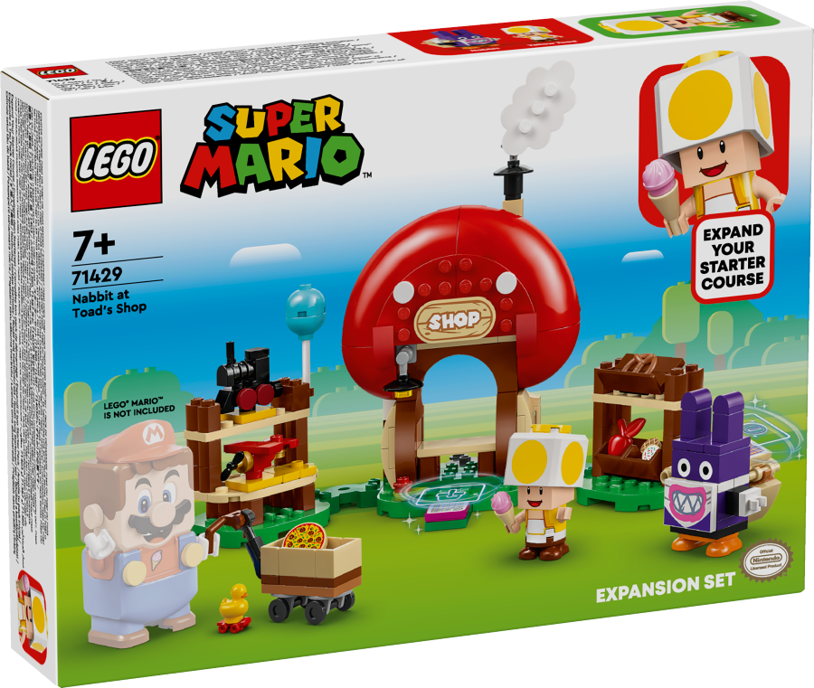 LEGO SUPER MARIO Nabbit w sklepie Toada — zestaw rozszerzający 71429