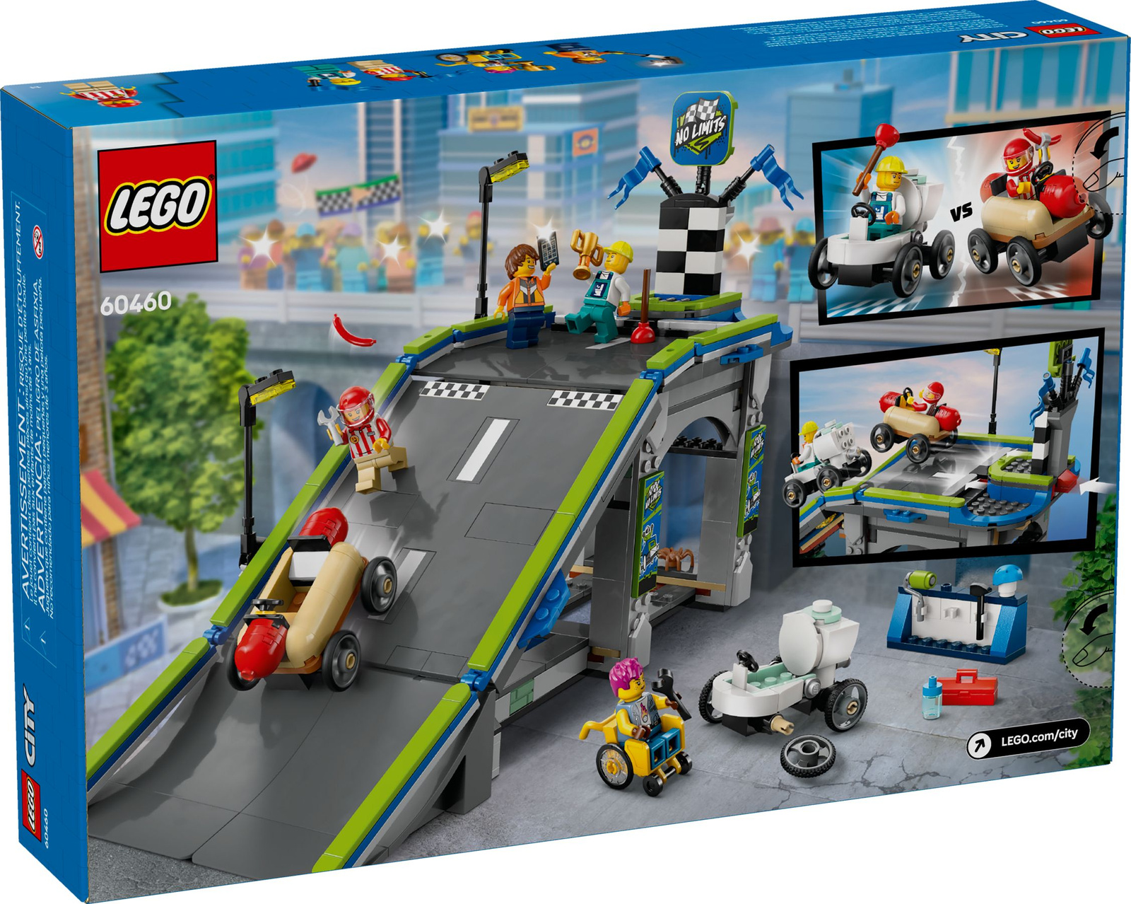 Lego City 60460 Bez granic: tor z rampami dla wyścigówek
