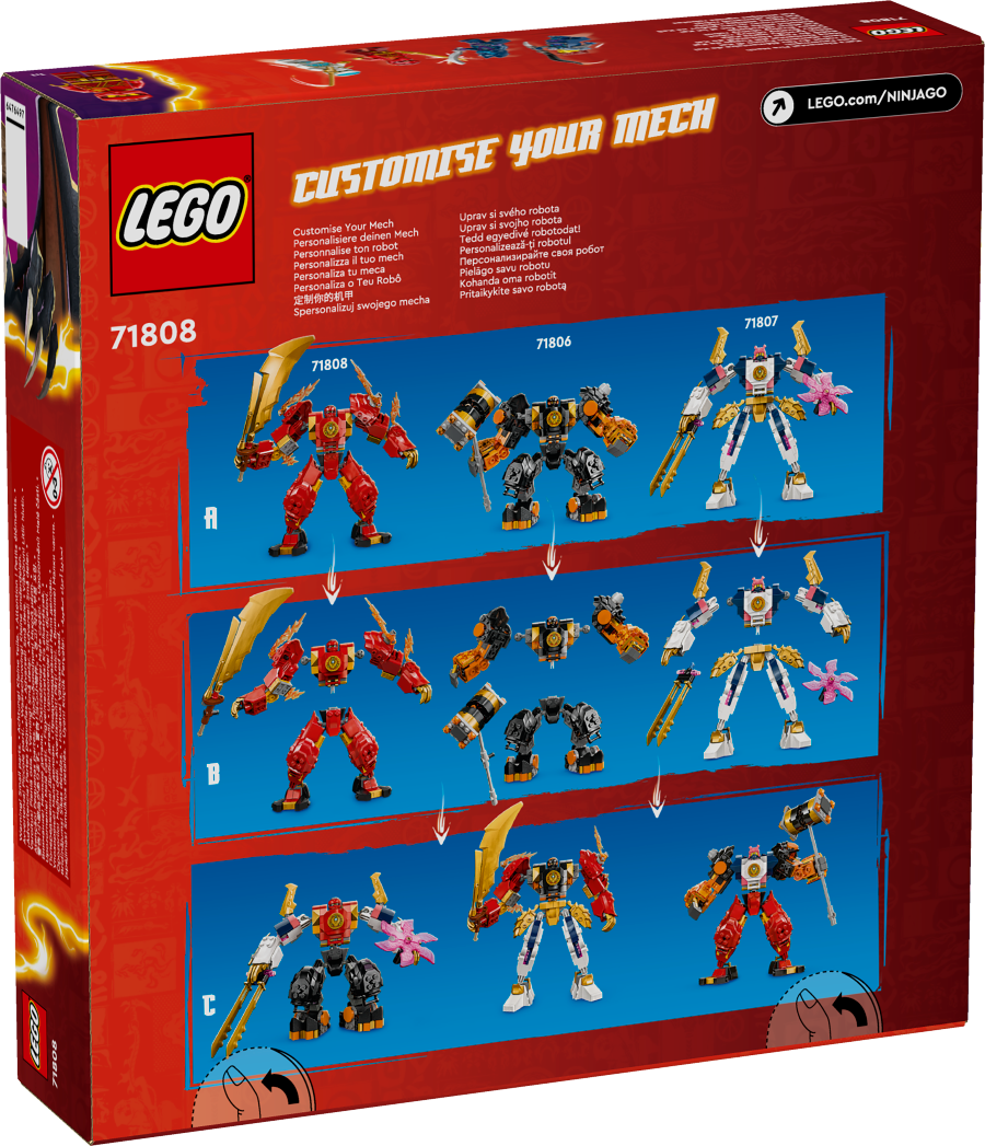 LEGO NINJAGO Mech żywiołu ognia Kaia 71808