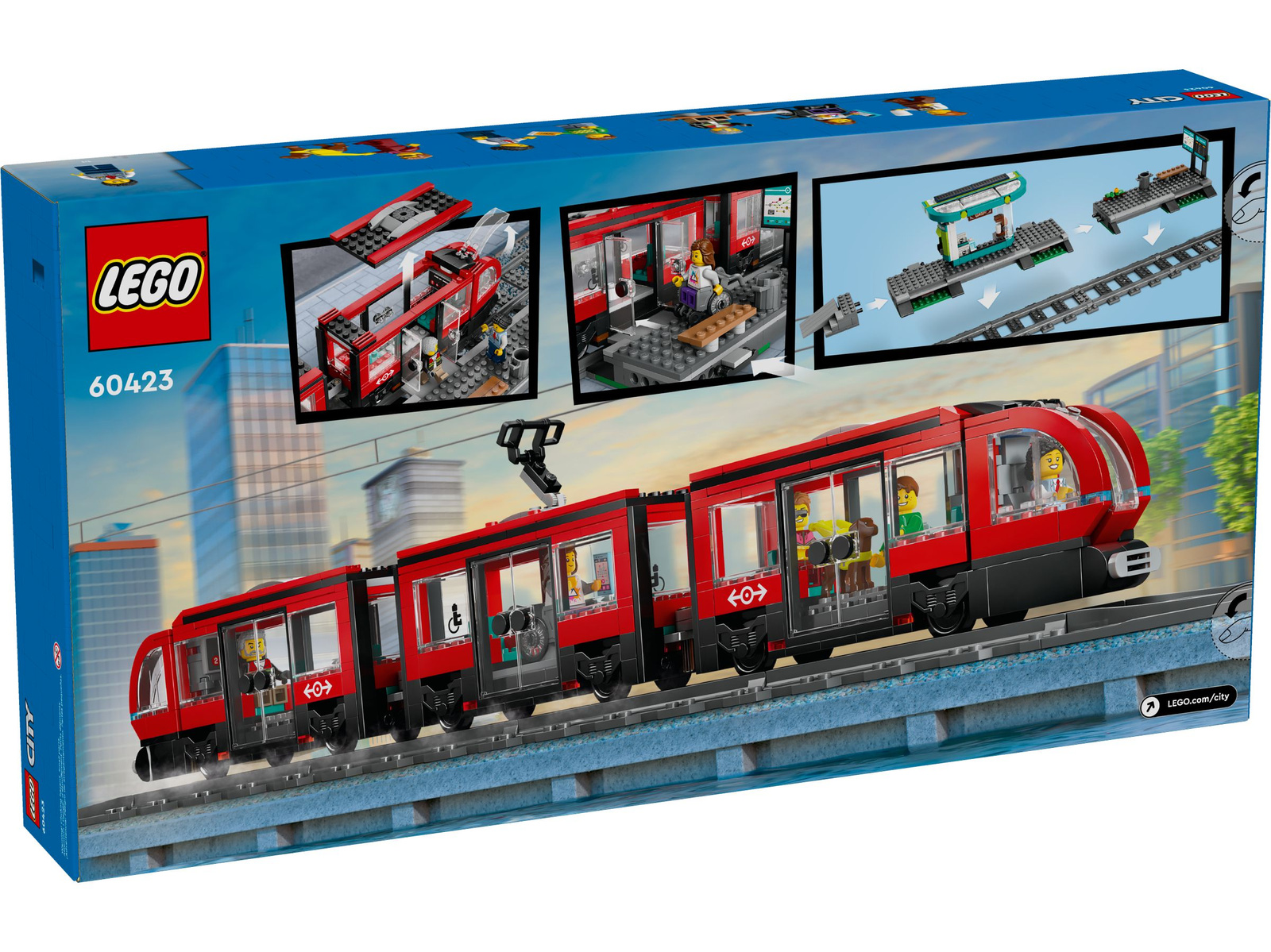 Lego City 60423 Tramwaj miejski ze stacją