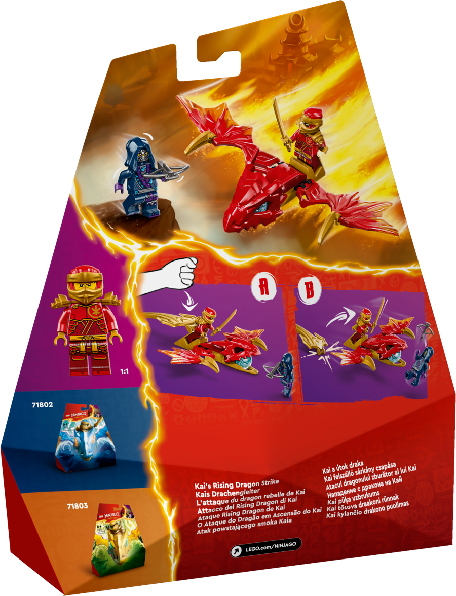 LEGO NINJAGO Atak powstającego smoka Kaia 71801