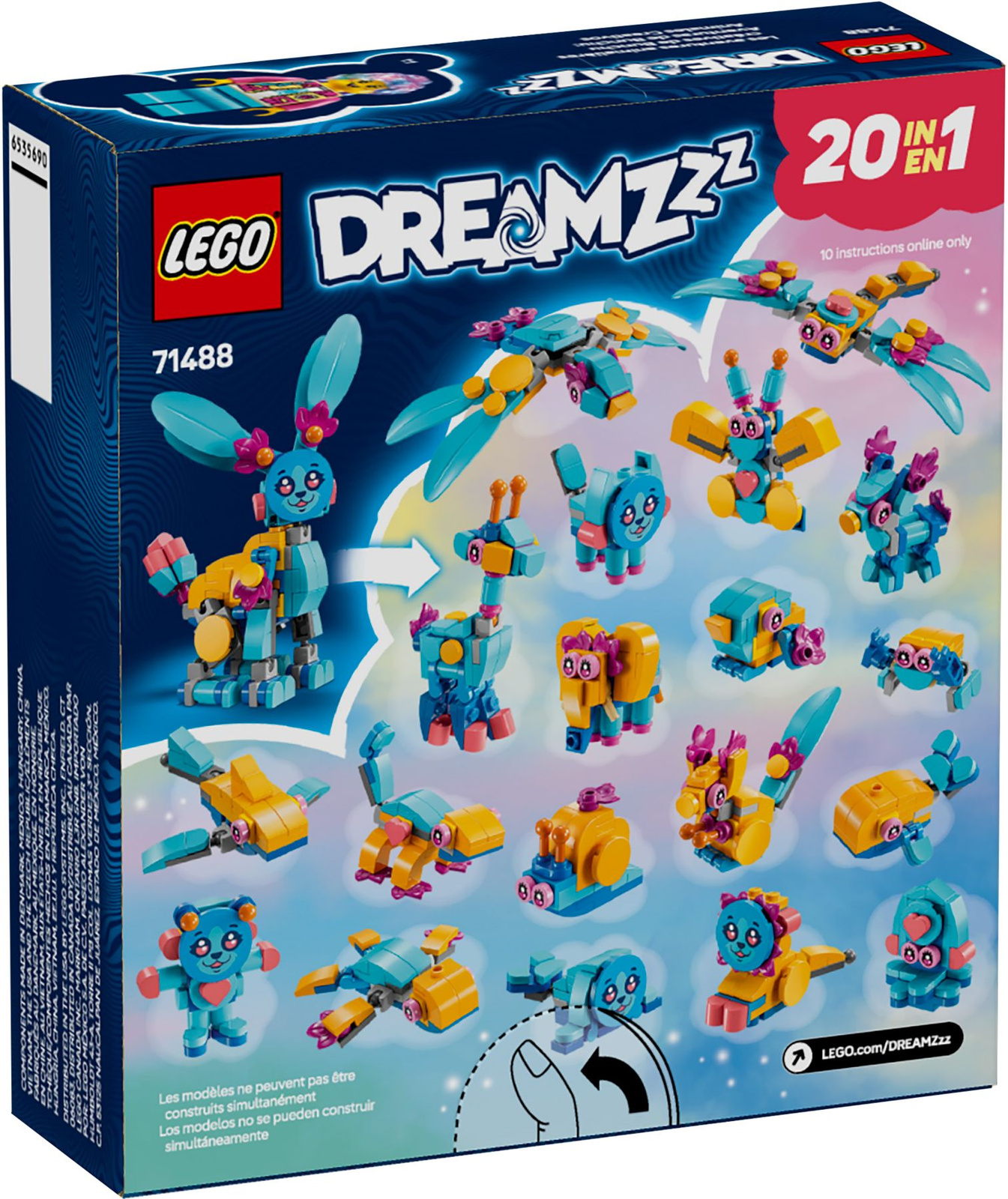 Lego DREAMZzz  71488 Kreatywne zwierzęce przygody Bunchu