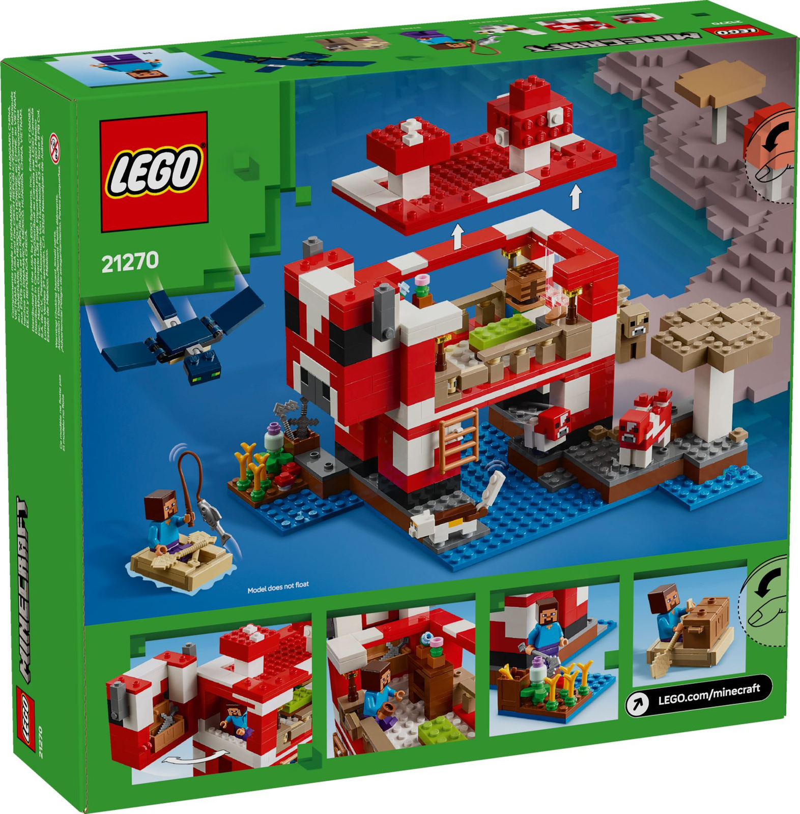 Lego Minecraft 21270 Dom grzybowej krowy