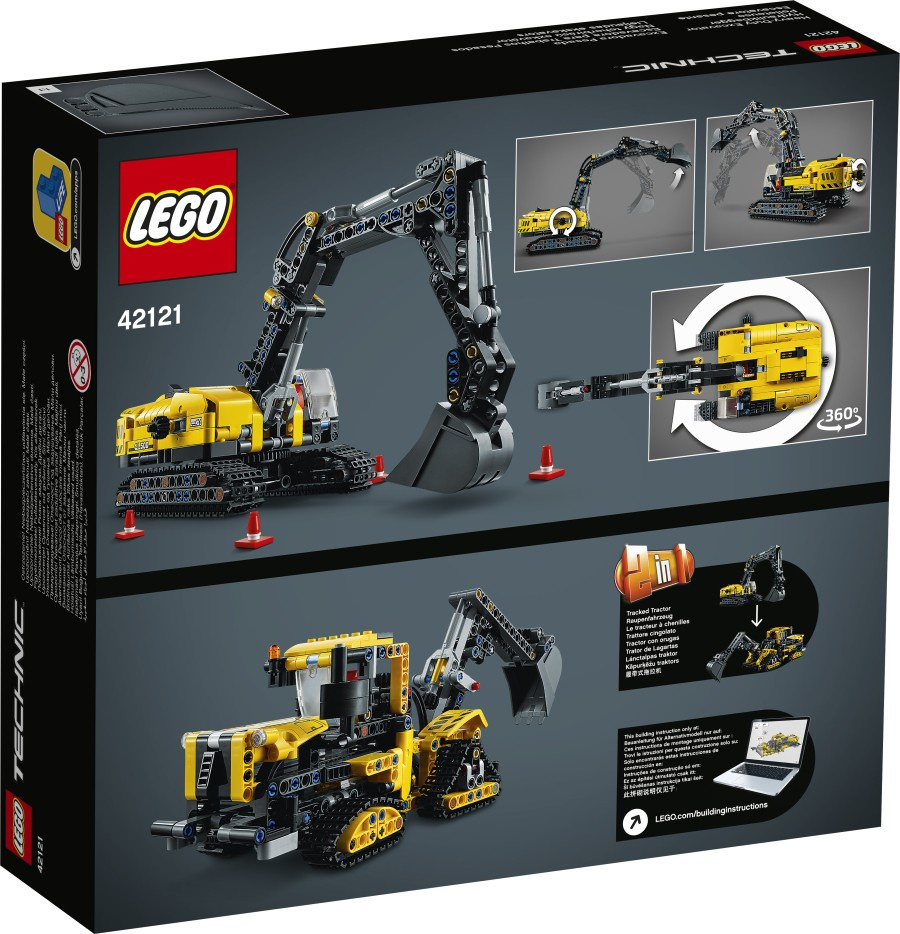 LEGO TECHNIC  Wytrzymała koparka 42121