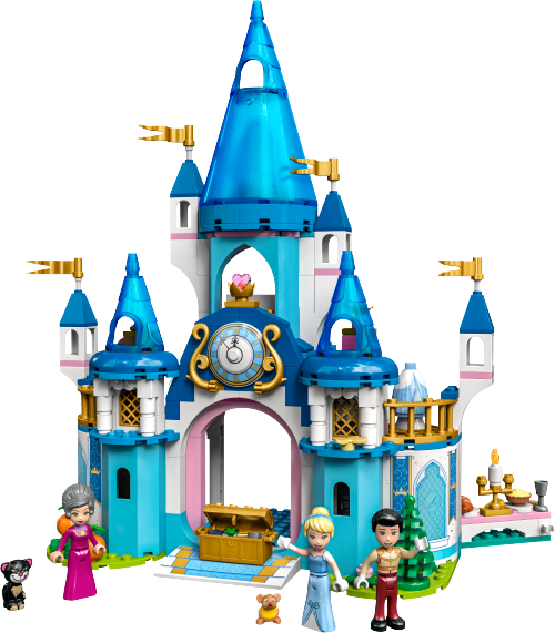 LEGO DISNEY Zamek Kopciuszka i księcia z bajki 43206