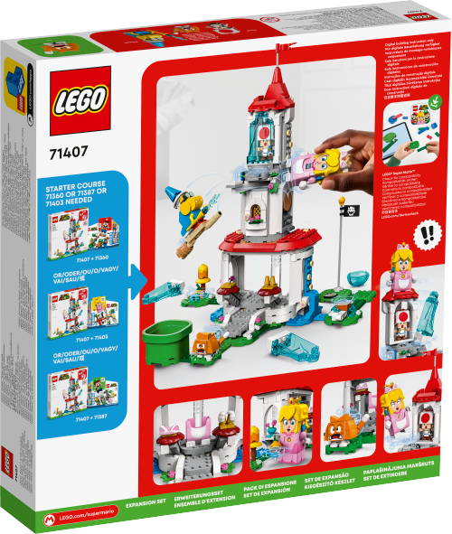 LEGO SUPERMARIO Cat Peach i lodowa wieża — zestaw rozszerzający 71407