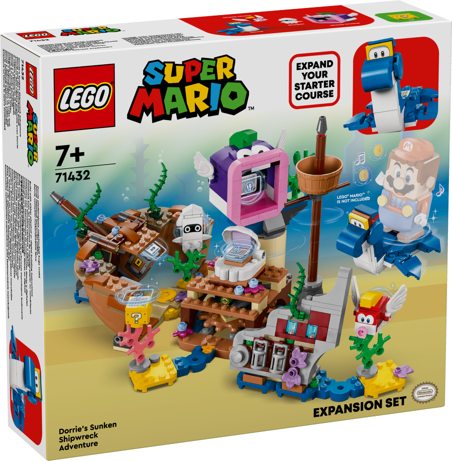 LEGO SUPER MARIO Przygoda Dorriego we wraku — zestaw rozszerzający 71432