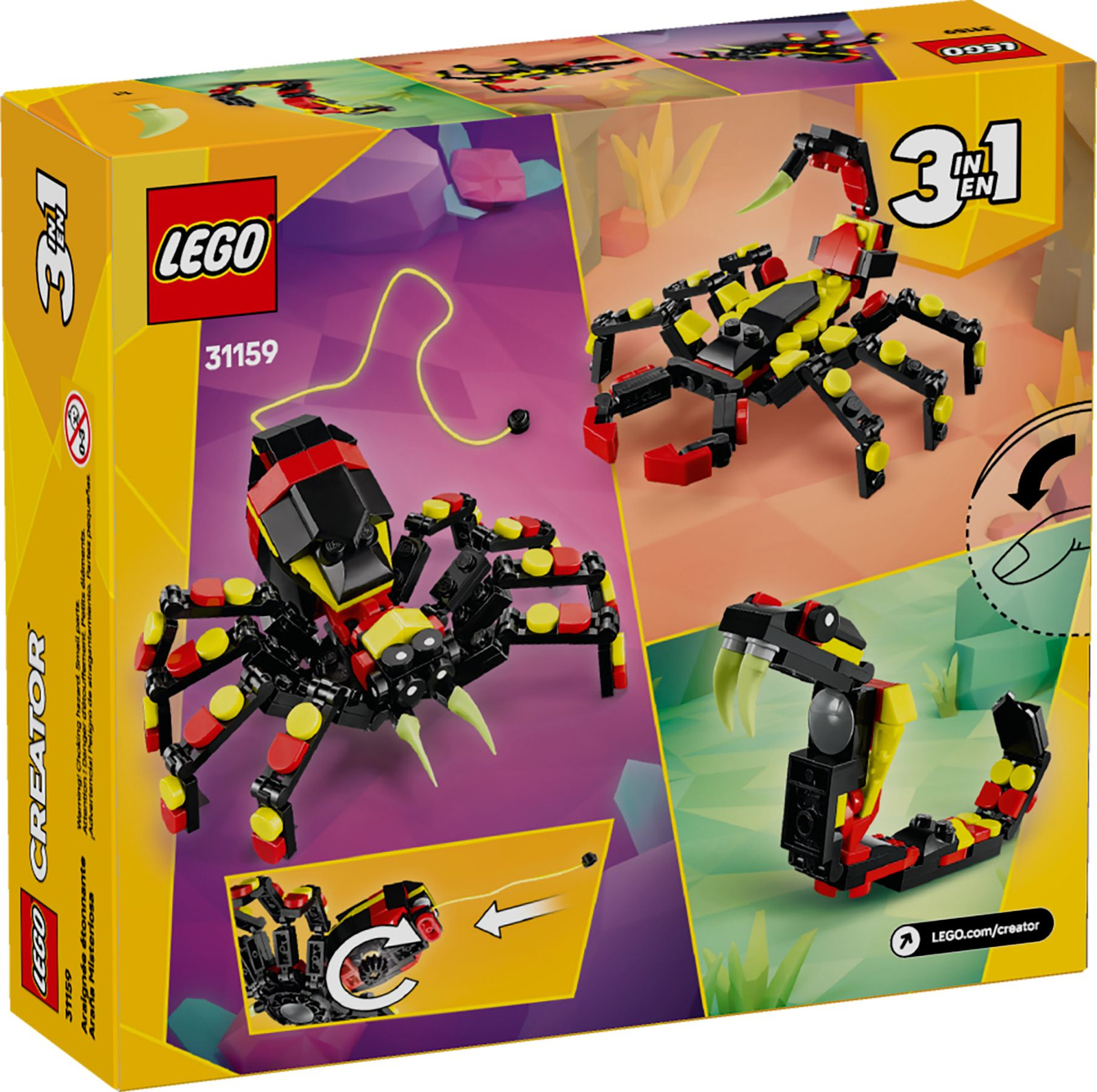 Lego Creator 31159 Dzikie zwierzęta: niezwykły pająk