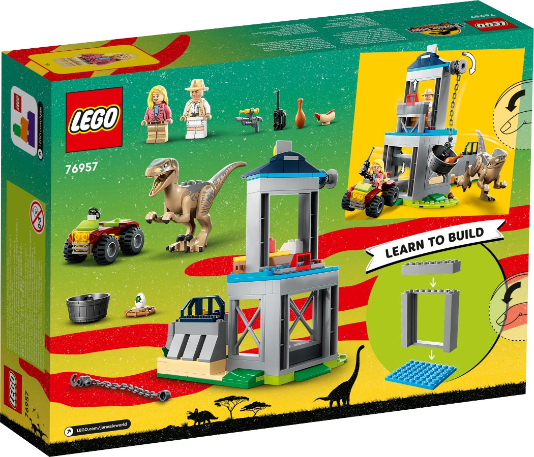 LEGO JURASSIC WORLD Ucieczka welociraptora 76957